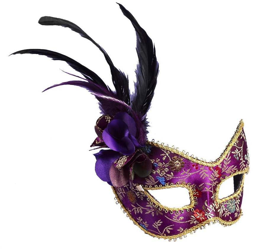 Purple Mask  with Eyeglass Frame