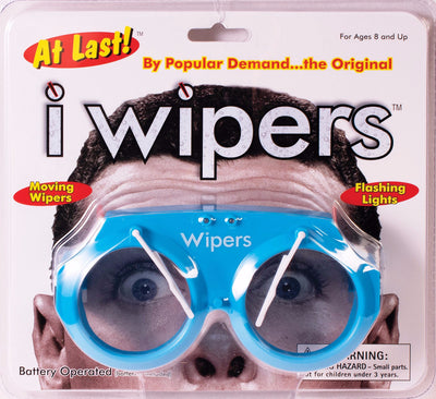 Wiper Glasses with Flashing Light Blue