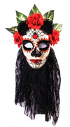 Day of the Dead Señora Black Lace Mask