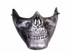 Lower Face Skull Mask Silver