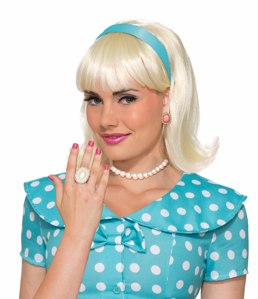 50's Ring Round White