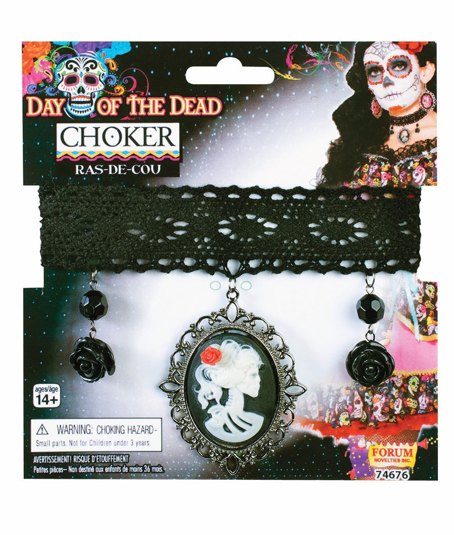 Day of the Dead Cameo Choker