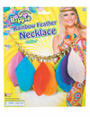 Hippie Rainbow Feather Necklace
