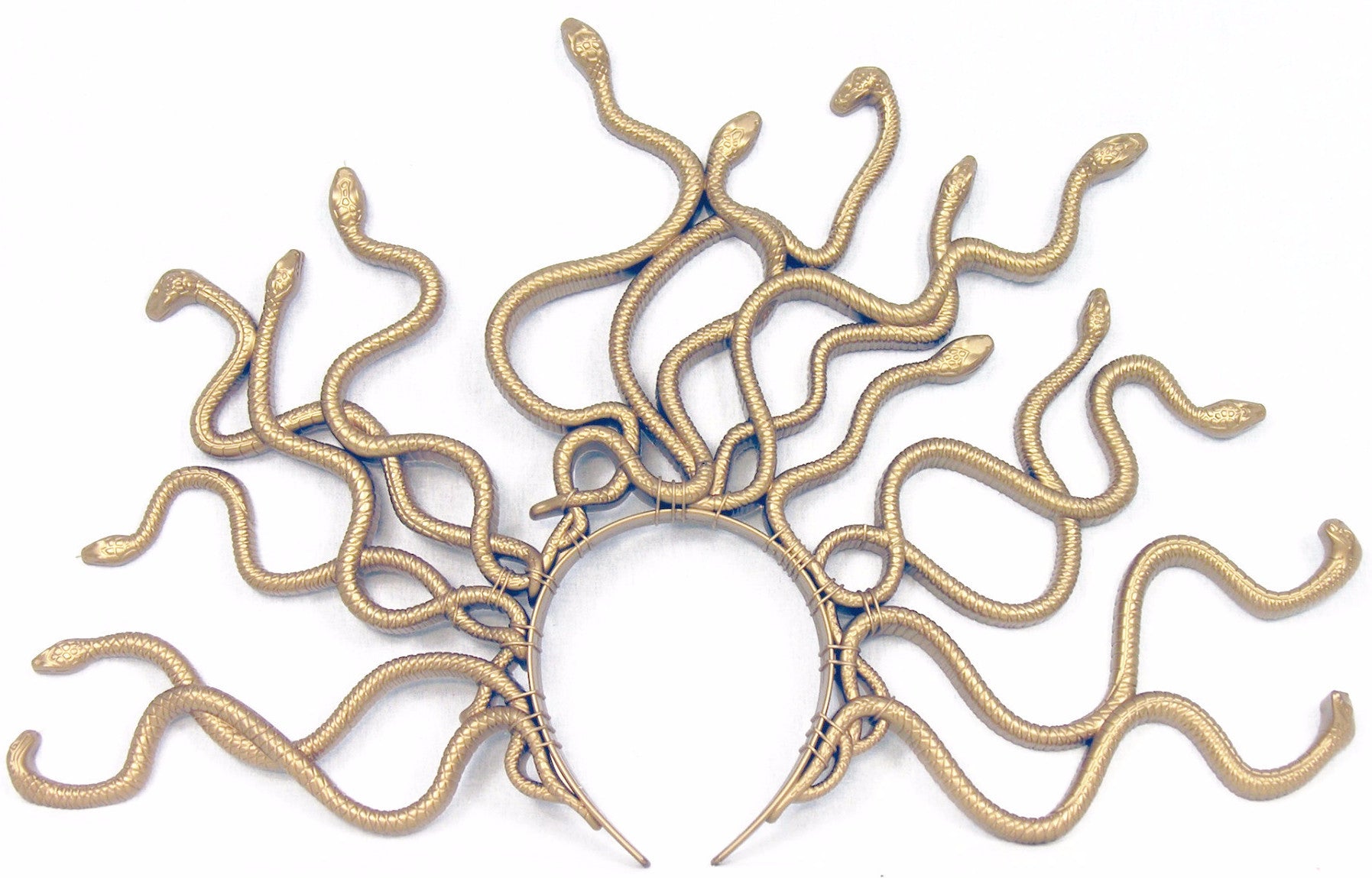 Gold Medusa Snake Headband