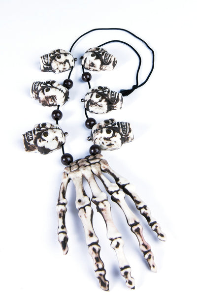 Voodoo Necklace Hand/Skull