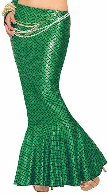 Mermaid Long Tail Skirt Green