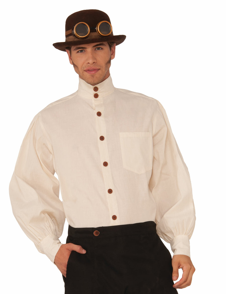 Steampunk Shirt Men's Beige