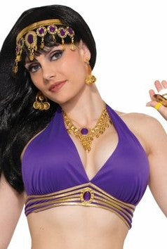 Desert Princess Belly Dancer Top Purple