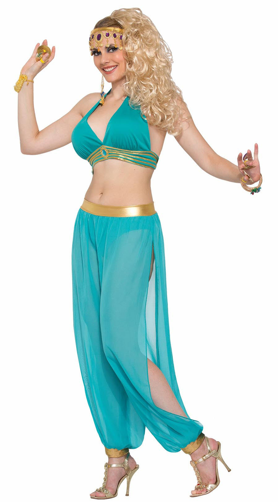 Desert Princess Belly Dancer Top Green