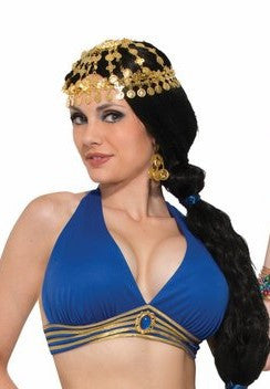 Desert Princess Belly Dancer Top Blue