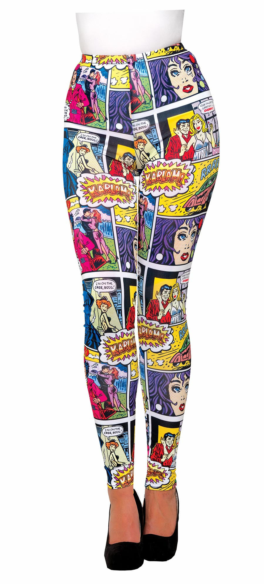 Pop Art Comic Printed Leggings