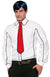 Black Outlined White Shirt/Tie
