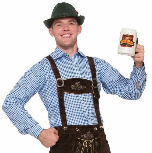 Lederhosen Shirt Blue Gingham