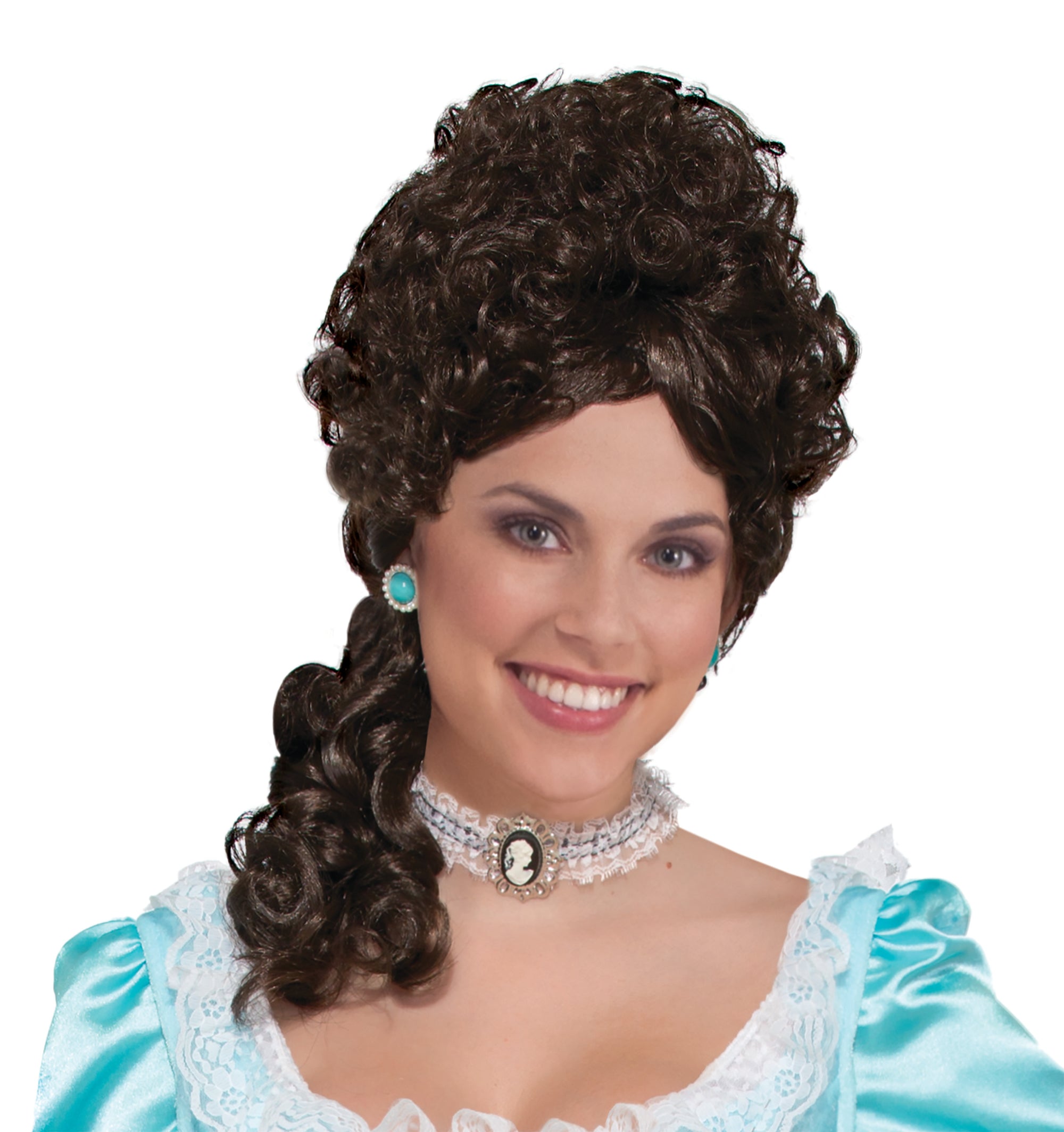 Colonial Lady Belle Wig Brown