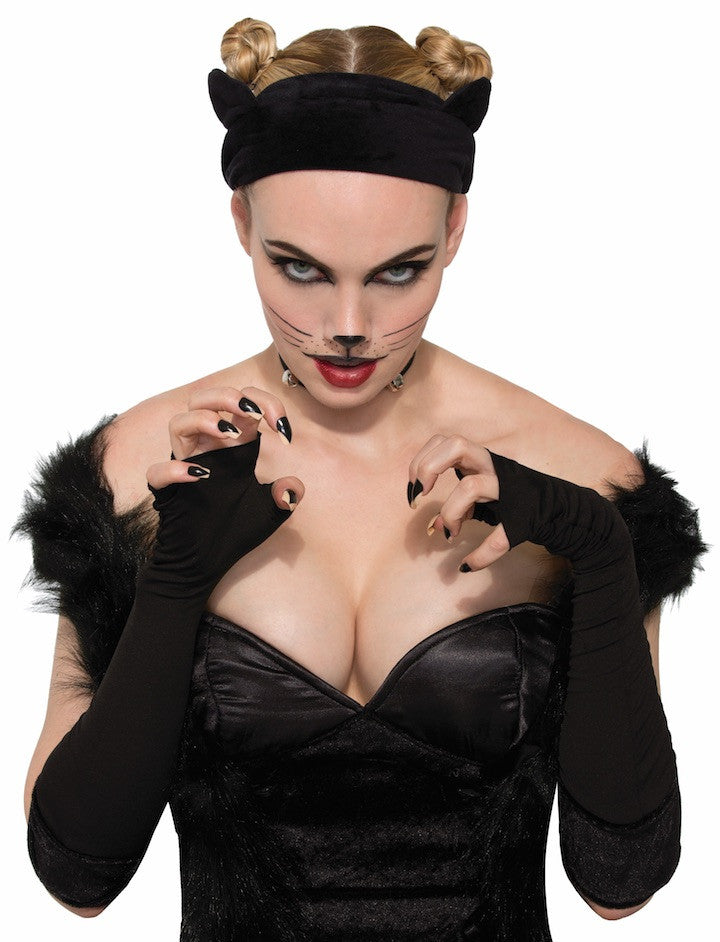 Velvet Cat Headband with Ears