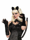 Black Cat Fingerless Gloves