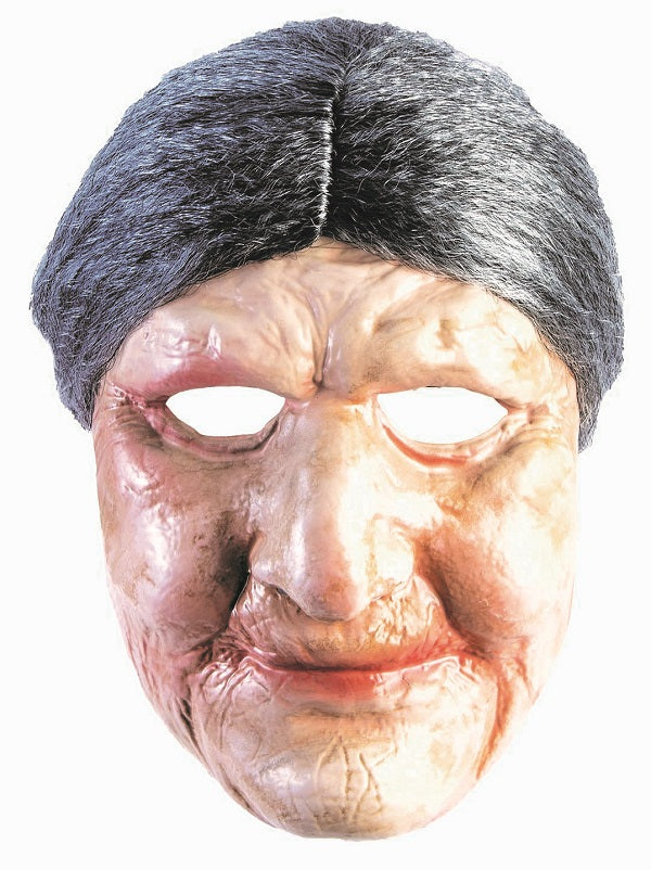 Old Lady Mask with Wig