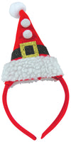 Santa Hat with Pom Poms