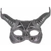 Half Mask with Horns Silver