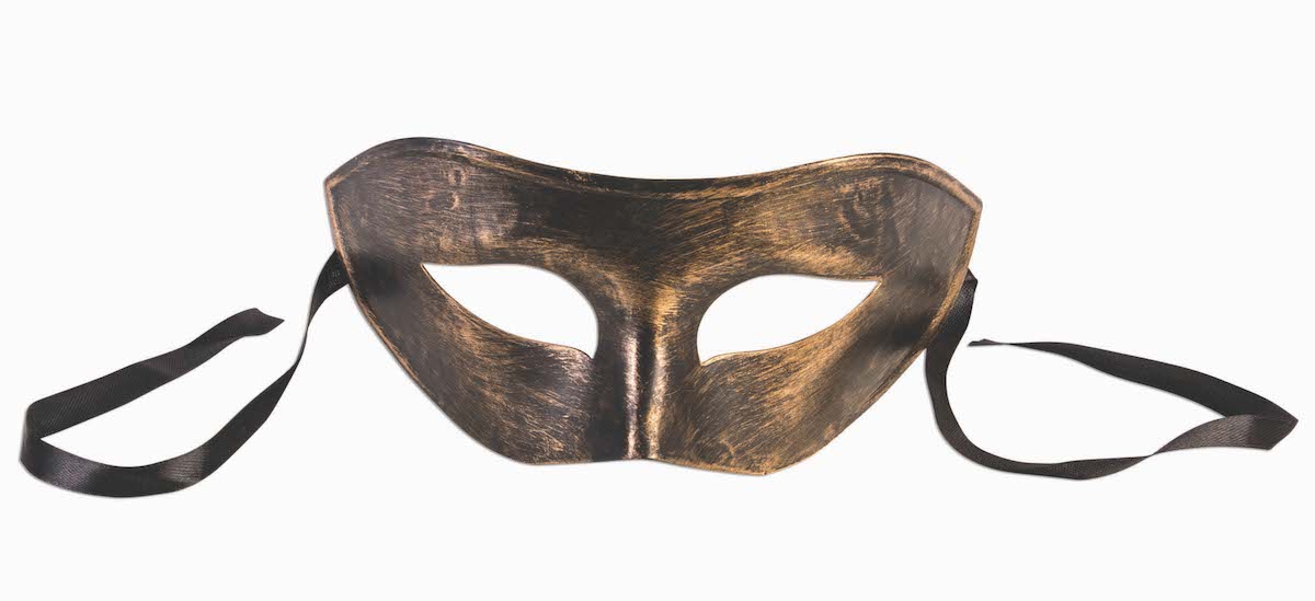 Half Mask - Gold Harlequin