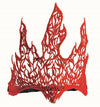 Red Lace Flame Crown