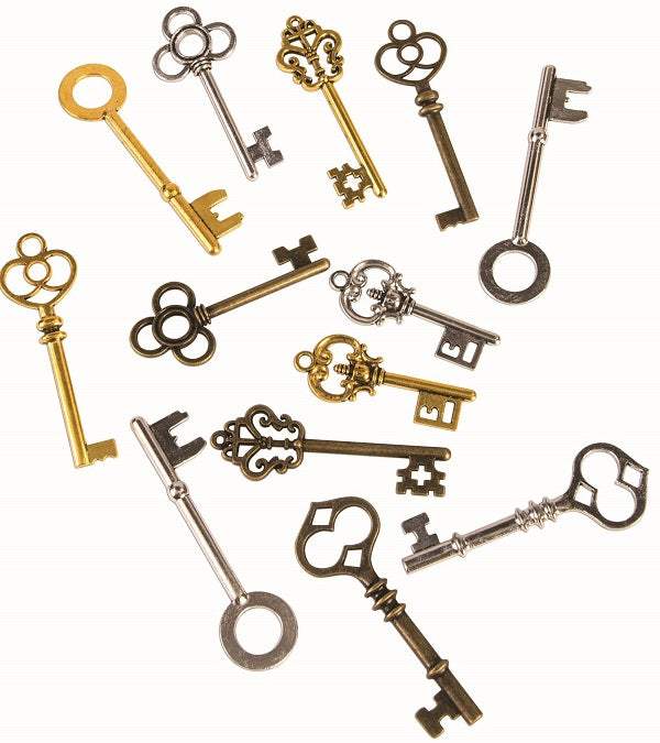 Bag of Steampunk Keys - 12 pcs