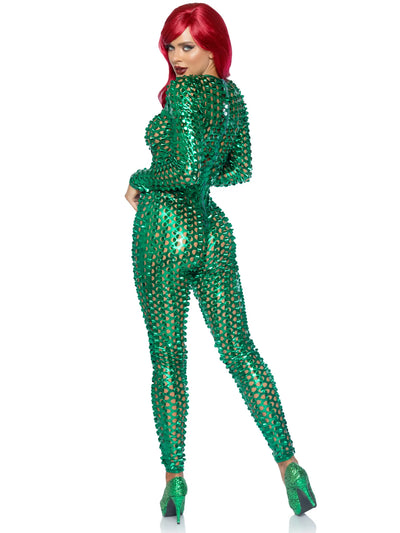 Laser Cut Metallic Catsuit