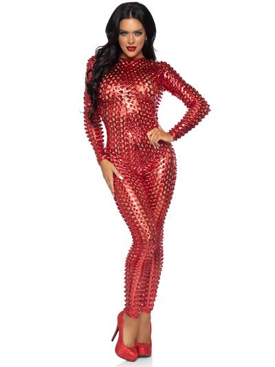 Laser Cut Metallic Catsuit