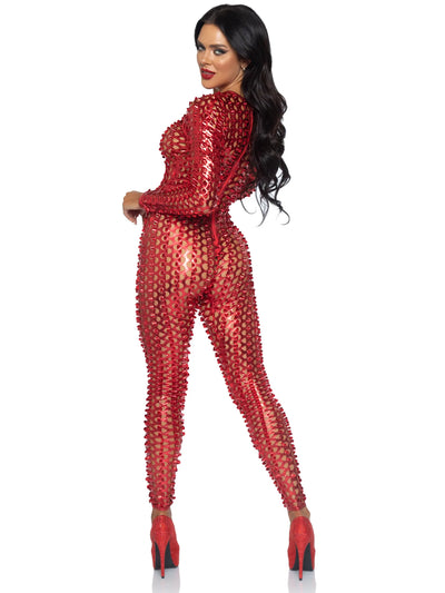 Laser Cut Metallic Catsuit