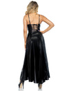 Vinyl Ball Gown With Corset Lace Up Back