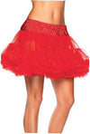 Layered Tulle Petticoat Red