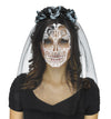 Day of the Dead Skull Veil