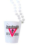 Bachelorette Shotglass Necklace White