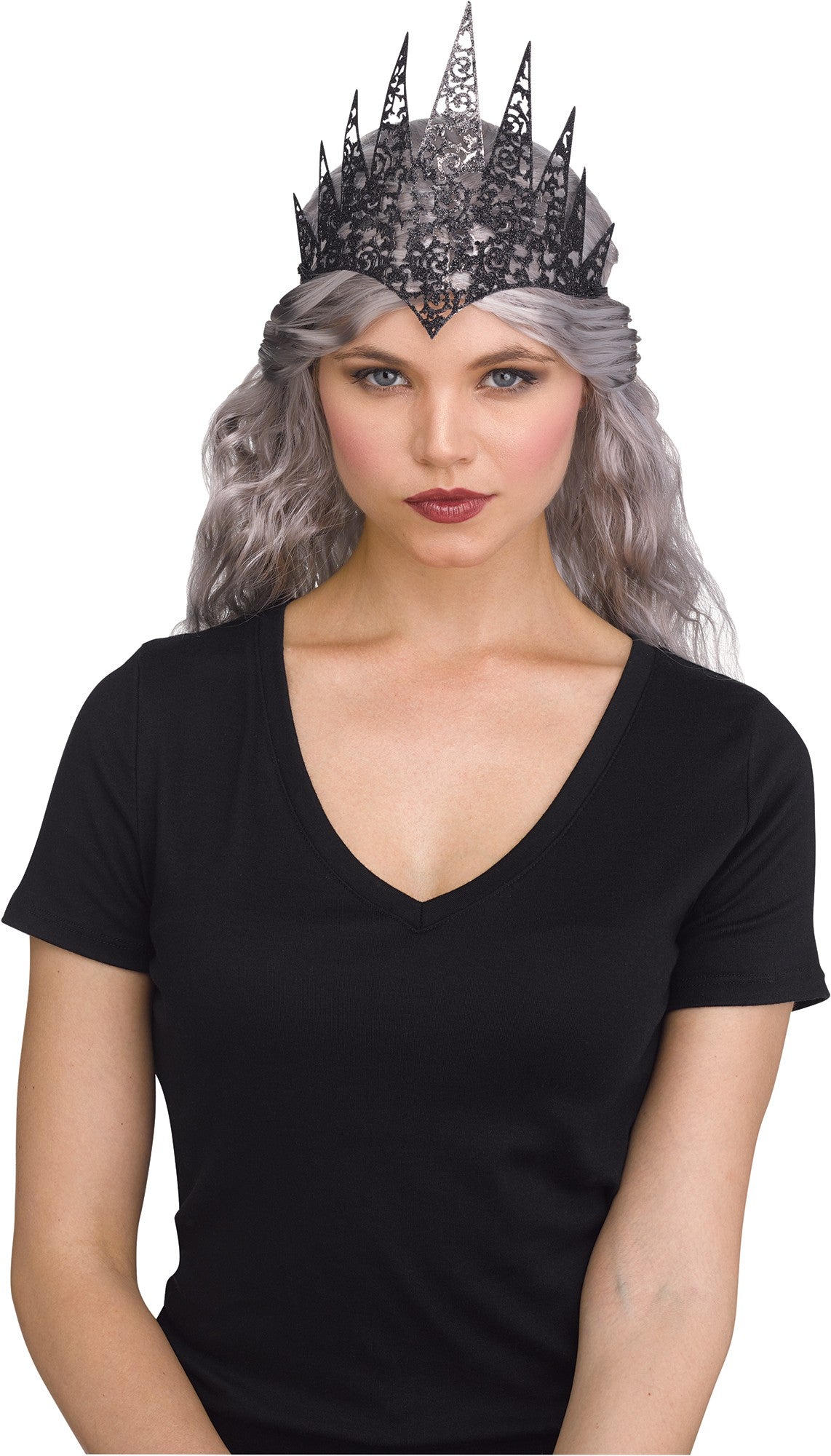 Black Flexible Glitter Crown