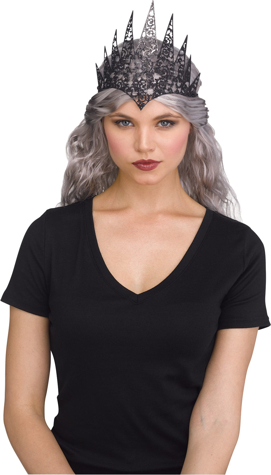 Black Flexible Glitter Crown