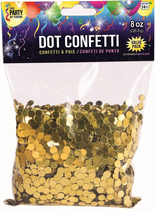 8 oz Dot Confetti Gold