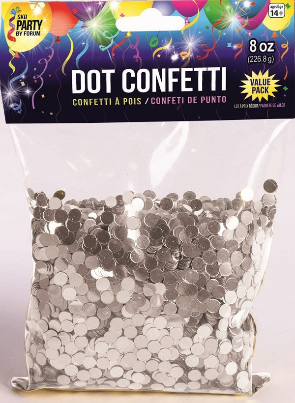 8 oz Dot Confetti Silver