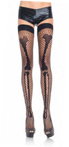 Net Leg Bone Thigh Highs