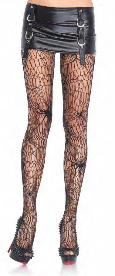 Black Widow Spider Net Pantyhose