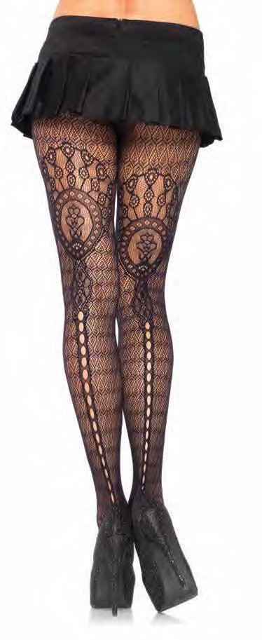 Plume Lace Pantyhose