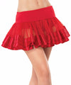Satin Trimmed Petticoat Red