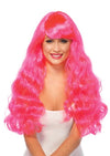 Starbright Long Wavy Wig Neon Pink