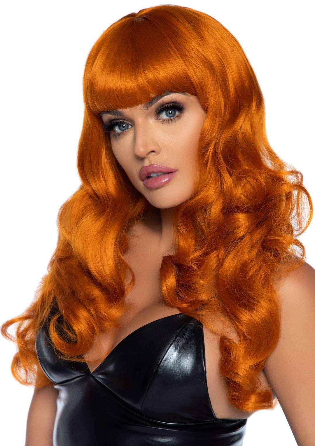 Misfit Long Wavy Bang Wig Ginger