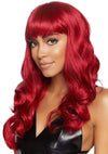 Misfit Long Wavy Bang Wig Red