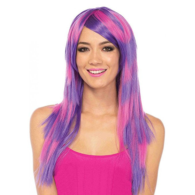 Long Striped Cheshire Cat Wig