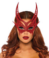 Glitter Devil Mask Red