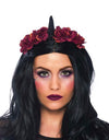 Dark Velvet Unicorn Flower Headband