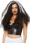 Long Curly Wig Black/White