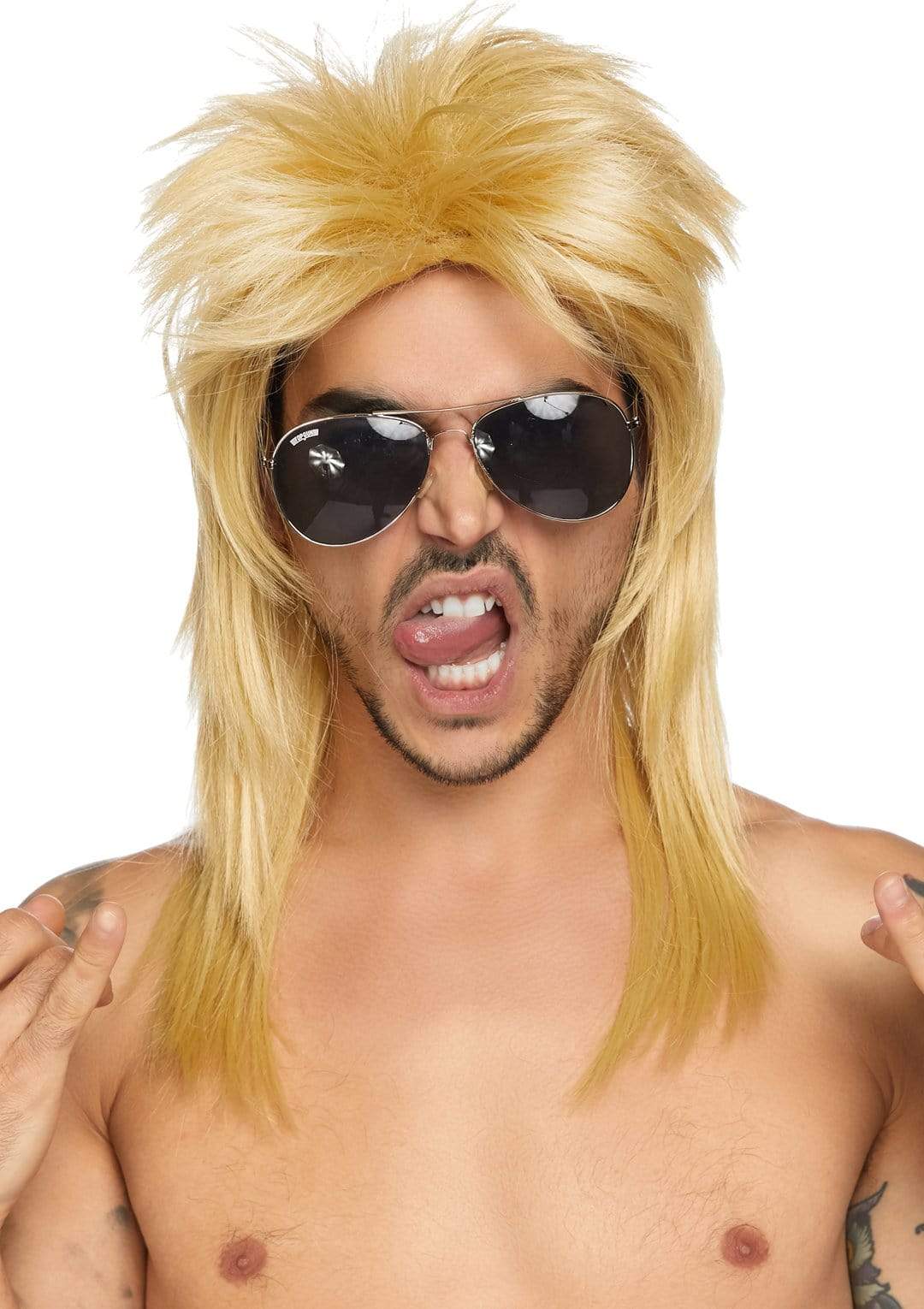 Unisex Rockstar Wig Blonde