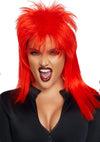 Unisex Rockstar Wig Red